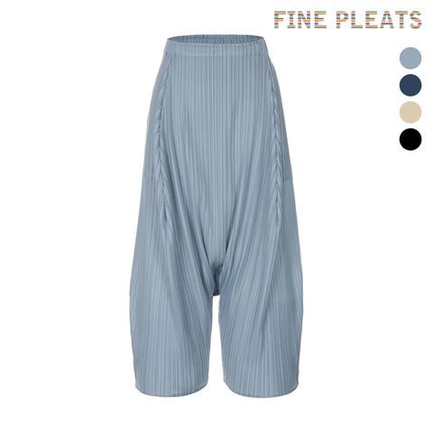 [FINE PLEATS] 피네 플리츠 배기팬츠 쓰리 [4컬러]