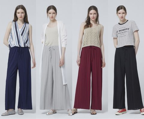 [로나피아] 소프트 플리츠 팬츠 4종