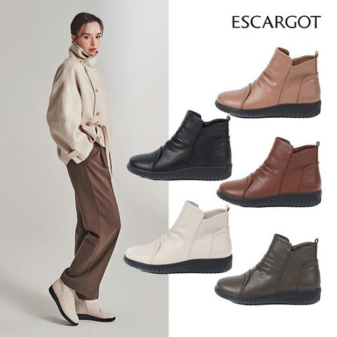 [ESCARGOT] 에스까르고 보아퍼 앵클부츠