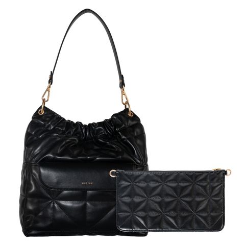 [더로직] 퀼팅 체인 4way 백 (블랙)