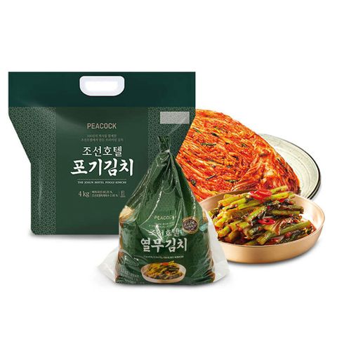 [피코크]조선호텔 포기김치 4kg + 열무김치 1.5kg