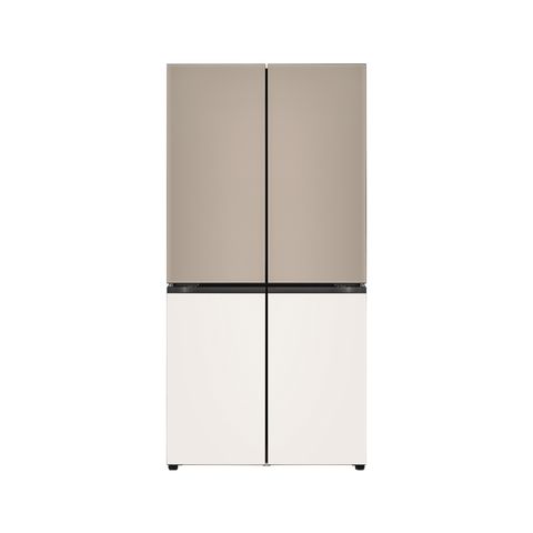 LG 디오스 오브제 냉장고 글라스 870L [H875GCB012] (브라운/베이지)