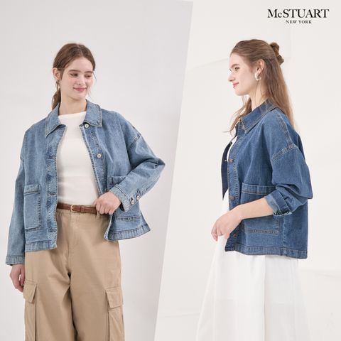 [McSTUART] 맥스튜어트 에디션 오버핏 데님자켓2종(여)