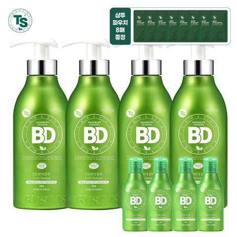TS비디샴푸 500gx4개+TS비디샴푸 100gx4개+TS저스트샴푸 6gx8개