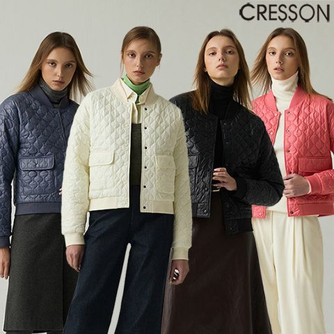 [크레송] 벨모드 퀼팅 블루종