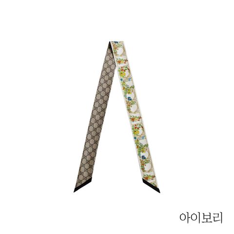{구찌} 플로라 실크 넥 스카프(7773523)