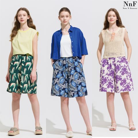 [Now n Forever] NnF SUMMER 여성 썸머 패턴 하프 팬츠 3종(N08W)