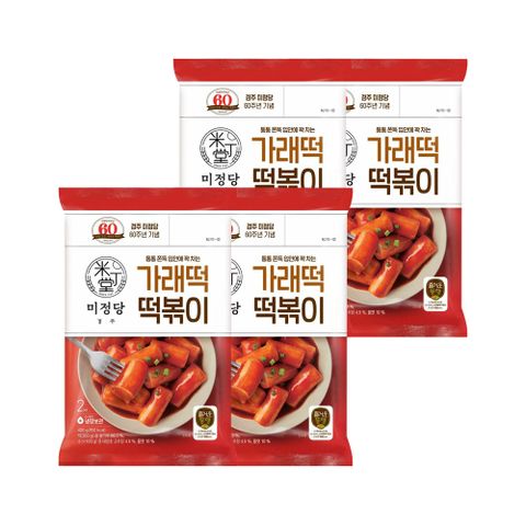 CJ 즐거운동행 미정당 방앗간 가래떡 떡볶이 2인분(400g) x4개