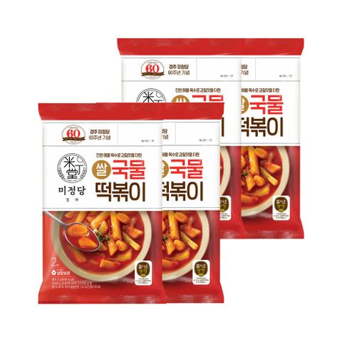 CJ 즐거운동행 미정당 쌀 국물떡볶이 2인분(401.2g) x4개
