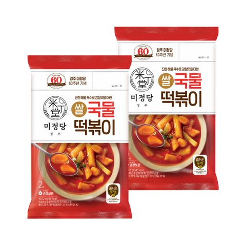 CJ 즐거운동행 미정당 쌀 국물떡볶이 2인분(401.2g) x2개