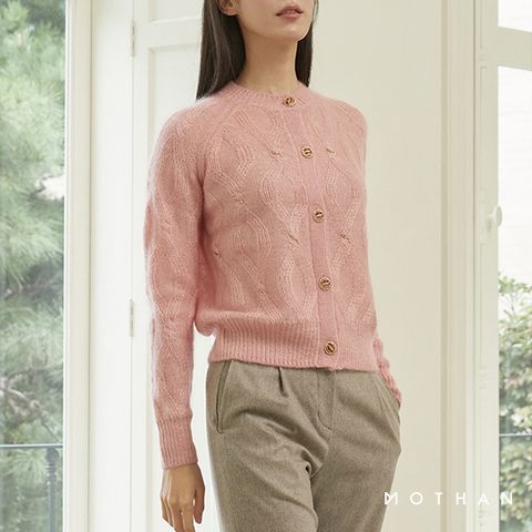 [런칭가399000원]모덴 모헤어실크 비딩 가디건