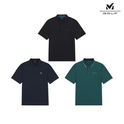 [밀레골프] 반팔 카라티 3종세트 남성 S