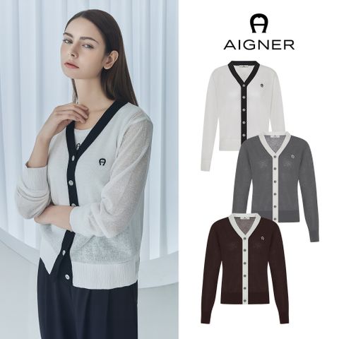 [런칭가 129.000원] 아이그너 썸머 린넨 블렌딩 가디건