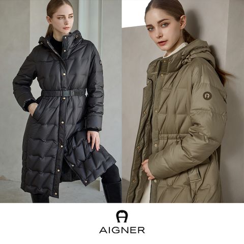 [방송중에만 10만원 세일] 아이그너 24FW 핫멜팅 롱다운 코트 1종