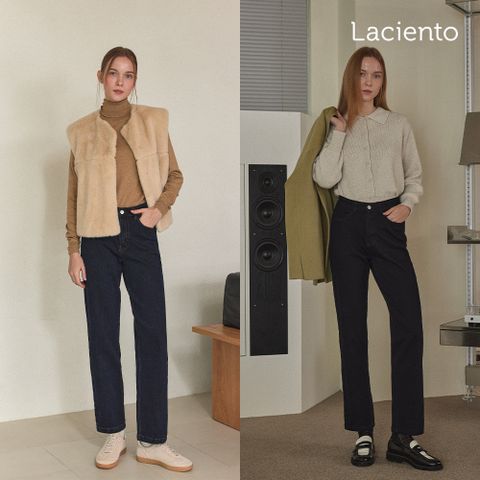 라씨엔토 Winter 스트레이트 기모 니팅 데님 2종 (HDBW)