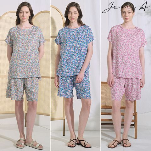 젬마 25SS 인견 플라워 상하의세트 3종