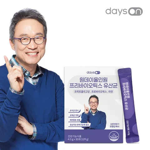 (단품) 오한진 원데이 올인원 프리바이오틱스유산균(4.3gX30포) 1박스