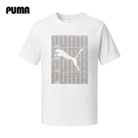 푸마 모노그램 빅캣 남자 라운드 반팔티 684825-02
