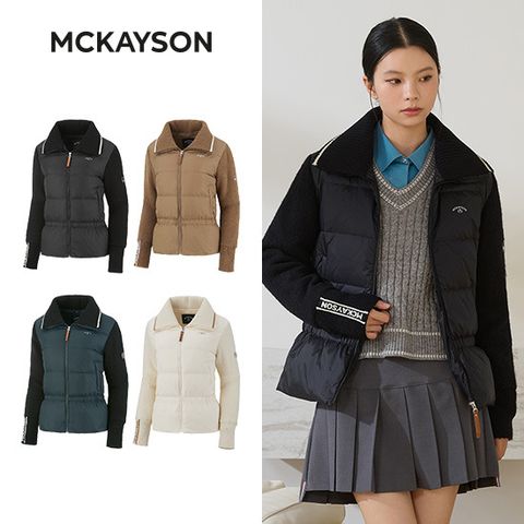25FW MCKAYSON 여성 하이브리드 경량 다운 1종