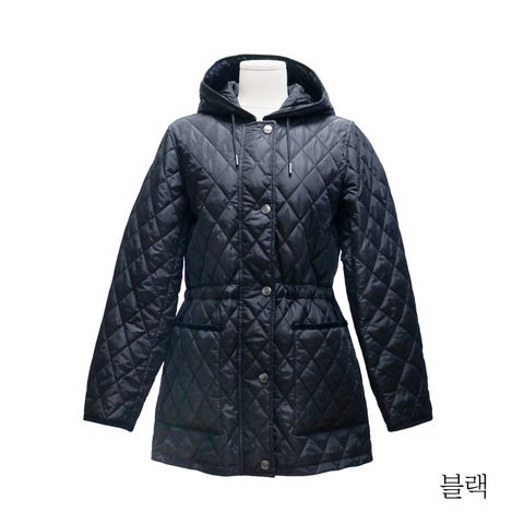 버버리 스트링 후드 퀼팅재킷
