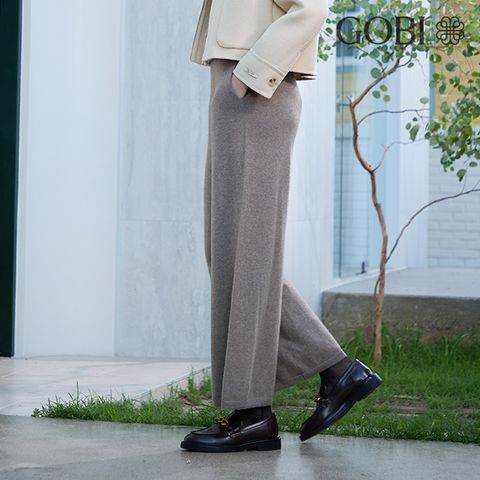 [런칭가 449000원] 고비(GOBI) 캐시미어100 와이드 팬츠