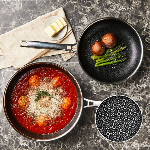 스타리안 스텐 통3중 IH 인덕션 후라이팬 28cm+궁중팬 28cm 2종세트 (넌스틱기능/모든열원)
