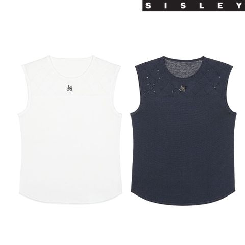 SISLEY 시슬리 26SS 다이아 스팽글 슬리브리스