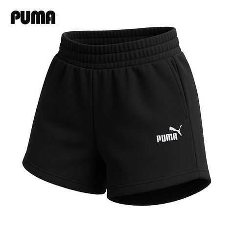 푸마 에센셜 클래식 로고 하이웨이스트 여성 5인치 반바지 쇼츠 682440-01