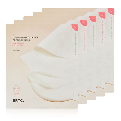BRTC 리프토닝 콜라겐 크림 온 마스크팩 5매BRTC 리프토닝 콜라겐 크림 온 마스크팩 5매 (클렌징폼 증정)