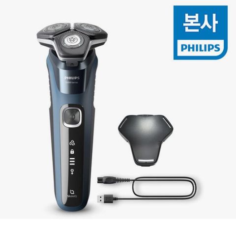 필립스 SkinIQ 5000 시리즈 전기면도기 S5880/28 블루 +할인쿠폰