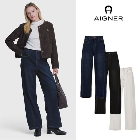 아이그너 26FW 테일러드 웜 데님팬츠