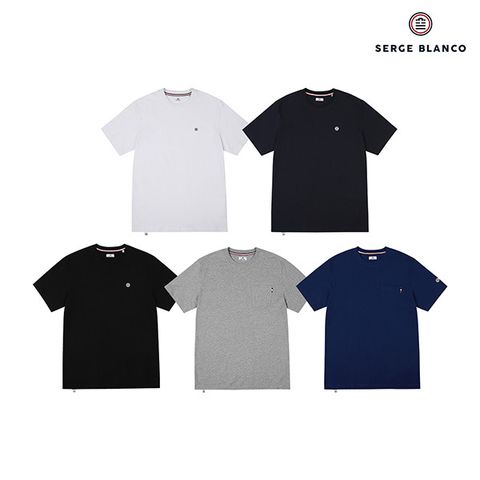 [세르즈블랑코] 24SS 반팔티 남성 5종세트 B