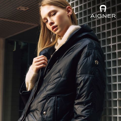 [방송중에만 8만원 세일] 아이그너 25FW 덕다운 하프 재킷