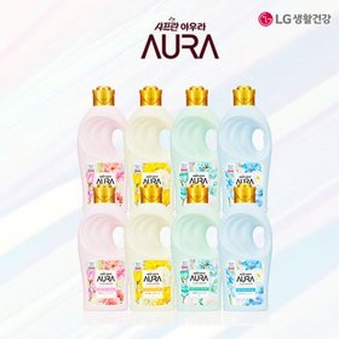 [TV쇼핑][실속팩] 아우라 섬유유연제 오리지널 1L x 8통