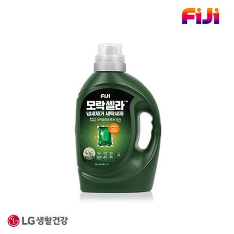 [피지] 모락셀라 냄새제거 액체세제 허브향 2.1L 용기 일반드럼 겸용, 빨래쉰내,땀냄새 제거