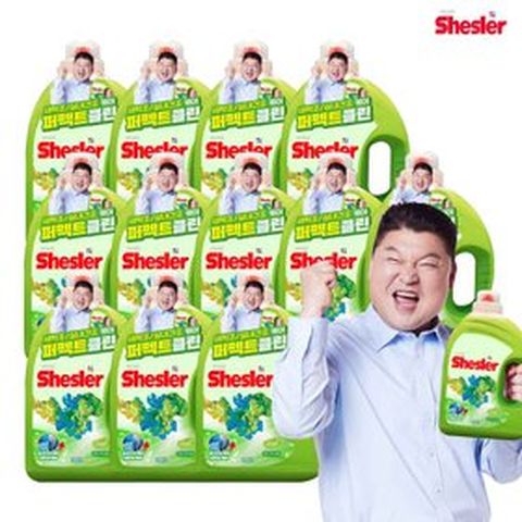 [TV쇼핑](세제최다구성)[Shesler]쉬슬러 퍼펙트 클린  유칼립투스 고농축 액체세제 3.05리터 12개