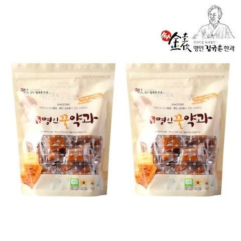 [한과명장명인] 김규흔 약과 100개 (500g x 2봉)