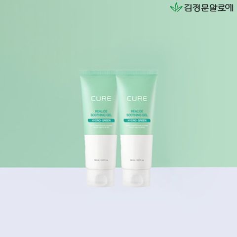 [알로에 수딩젤 2개/김정문알로에] 라센스 로에 큐어 리알로에 대용량 수딩젤 150mlx2개