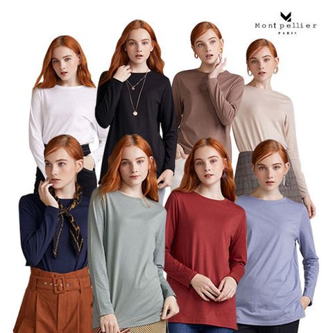 [몽펠리에] 19FW 여성 제뉴인 오가닉 코튼 어텀 티 컬렉션 8종(With 연정훈)