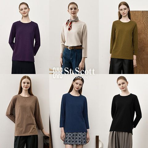 [St.Scott] 세인트 25FW 오가닉 코튼 블렌디드 티셔츠 6종(여)