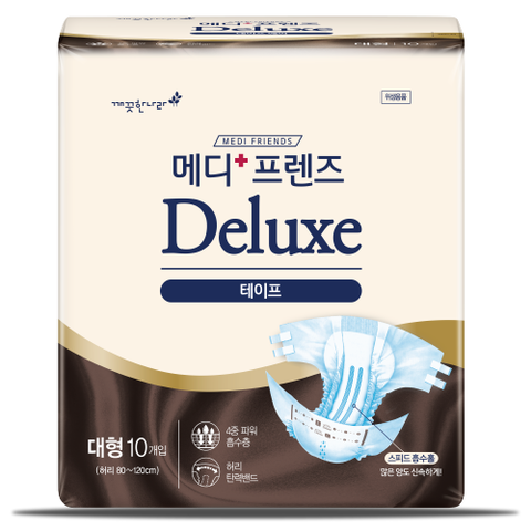 [깨끗한나라]메디프렌즈 디럭스 테이프 대형 10개입6bag(AJ)