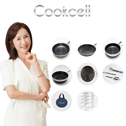 [쿡셀] 블랙큐브 IH프라이팬 특집구성(프라이팬20cm, 프라이팬28cm, 소테팬28cm)+(38패밀리팬+궁중팬+키친툴세트+보관가방)+[사은품]쿡셀 프라이팬거치대