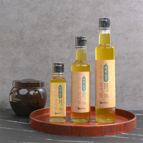 [매헌생명창고](50ml)국내산 고소한 참기름 50ml x 1개