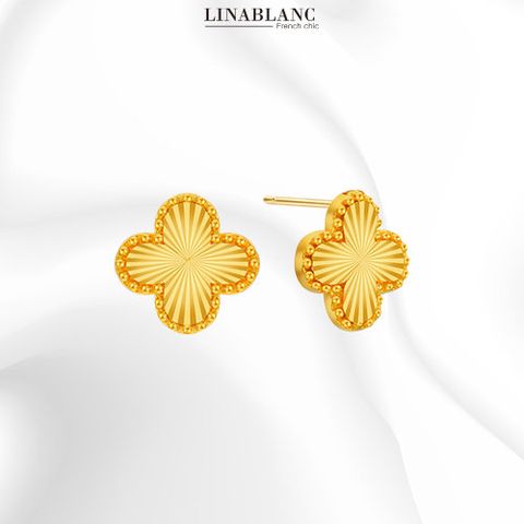 [리나블랑] 24K 클로버 귀걸이