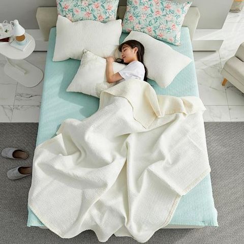 [슈퍼싱글]메종노아 순면 피그먼트+풍기인견 3초쓱싹 침구패키지(이불 겸 패드+베개커버2)