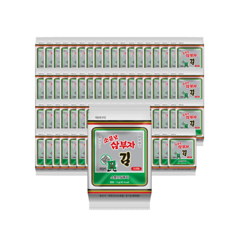 [소문난삼부자]재래 도시락김 5g x 72개