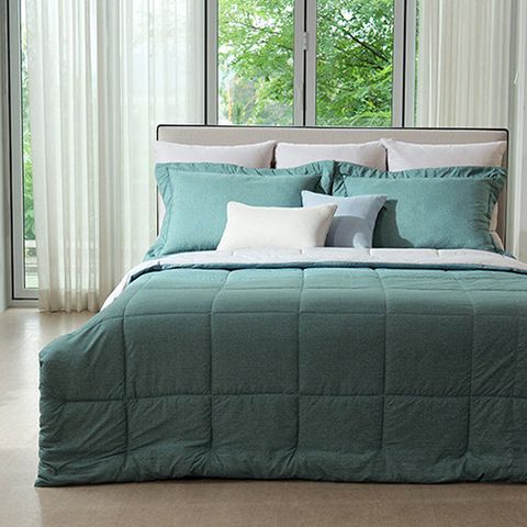 [퀸/룸메이트by알레르망]알러지X커버 프랑스산 100% 양모 차렵침구풀세트(Q)