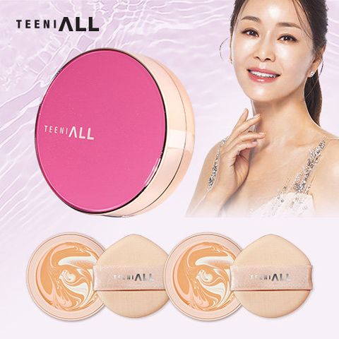 (견미리팩트) 티니올 크리미 팩트 마카롱에디션 (본품1개+리필2개)(마젠타)