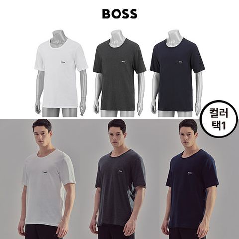 [택1/티셔츠1종][HUGO BOSS] 럭셔리 글로벌 브랜드 보스 남성 면100% 반팔티셔츠 1종