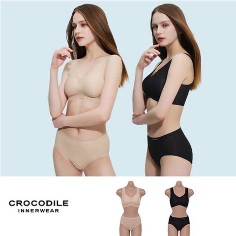 [크로커다일](90차)시스루 밀착 퓨징 브라팬티 2세트
